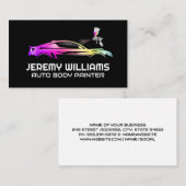 Carte De Visite Atelier de carrosserie automatique | Peinture à pi (Devant / Derrière)