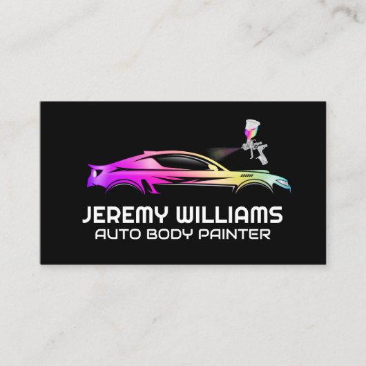 Carte De Visite Atelier de carrosserie automatique | Peinture à pi (Devant)
