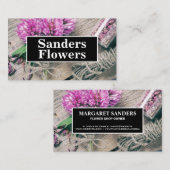 Carte De Visite Atelier de fleuriste (Devant / Derrière)