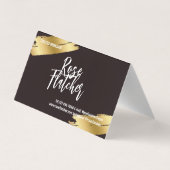 Carte De Visite Atelier de fleurs Black Gold (Dos)