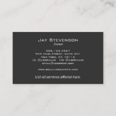 Carte De Visite Atelier de mécanique automatique / réparation (Dos)