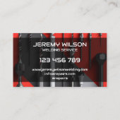 Carte De Visite Atelier de menuiserie de menuiserie de constructio (Dos)