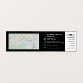 Carte De Visite Atelier de moto, mécanique et réparation, détails (Intérieur déplié)