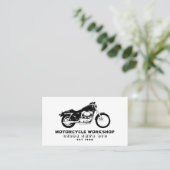Carte De Visite Atelier de moto, mécanique et réparations (Debout devant)