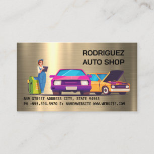 Carte De Visite Atelier de réparation automobile