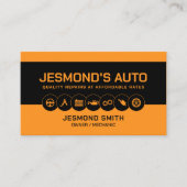 Carte De Visite Atelier de réparation automobile mécanique (Devant)