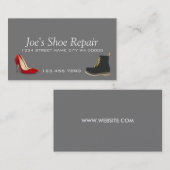 Carte De Visite Atelier de réparation de chaussures (Devant / Derrière)