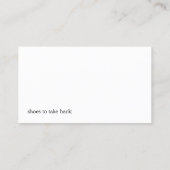 Carte De Visite Atelier de réparation de chaussures/Carte de visit (Dos)