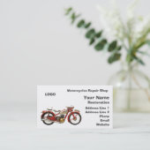Carte De Visite Atelier de réparations de motos (Debout devant)