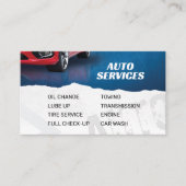 Carte De Visite Atelier mécanique | Services Auto | (Devant)