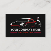 Carte De Visite Atelier professionnel de peinture de carrosserie a (Devant)