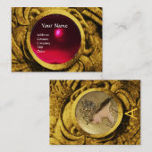 Carte De Visite ATHENA ET COMBATTRE LES GRIFFINS MONOGRAM, Ruby Ro (Devant / Derrière)