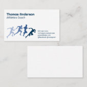 Carte De Visite Athlétisme | Illustrations Running Man (Devant / Derrière)