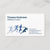 Carte De Visite Athlétisme | Illustrations Running Man (Devant)