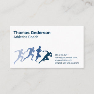 Carte De Visite Athlétisme   Illustrations Running Man