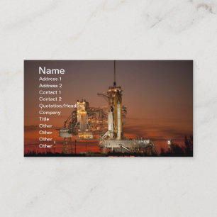 Carte De Visite Atlantis Space Shuttle lancement NASA