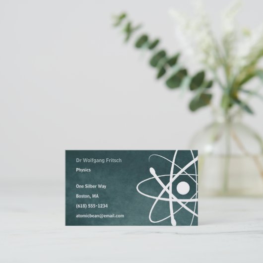 Carte De Visite Atom| Scientifique (Debout devant)