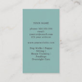 CARTE DE VISITE ATOMIQUE CHAT MOYEN SIÈCLE CARRÉ SITTER POUR ANIMA (Dos)