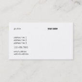 Carte De Visite Atra (Dos)