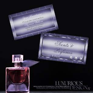 Carte De Visite Attaque des yeux Bleu chatoyant Glamour avec Diama