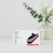 Carte De Visite Attaque submersible (Debout devant)