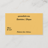 Carte De Visite Atteinte pour le Sun (Dos)