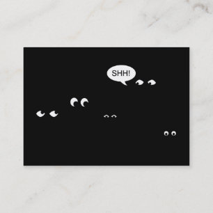 Carte De Visite attendre dans la sombre fête surprise