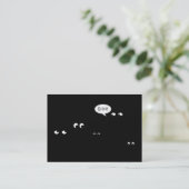 Carte De Visite attente à la fête surprise noire (Debout devant)