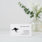 Carte De Visite Attention Kangourou (Debout devant)