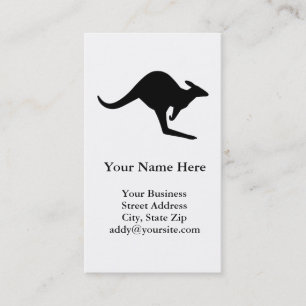 Carte De Visite Attention Kangourou