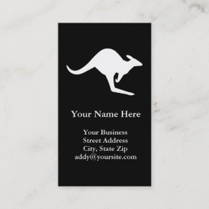 Carte De Visite Attention Kangourou