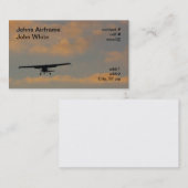 Carte De Visite atterrissage de coucher du soleil (Devant / Derrière)