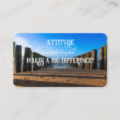 Carte De Visite Attitude positive motivation citation vie coaching (Devant)
