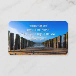 Carte De Visite Attitude positive motivation citation vie coaching