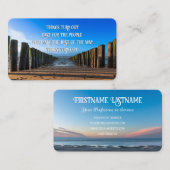 Carte De Visite Attitude positive motivation citation vie coaching (Devant / Derrière)