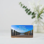 Carte De Visite Attitude positive motivation citation vie coaching (Debout devant)