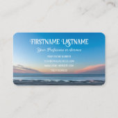 Carte De Visite Attitude positive motivation citation vie coaching (Dos)