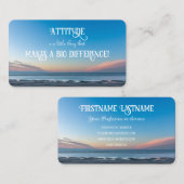 Carte De Visite Attitude positive motivation citation vie coaching (Devant / Derrière)