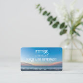 Carte De Visite Attitude positive motivation citation vie coaching (Debout devant)