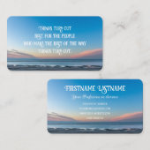 Carte De Visite Attitude positive motivation citation vie coaching (Devant / Derrière)