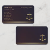 CARTE DE VISITE ATTORNEY | (Devant / Derrière)