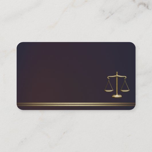 CARTE DE VISITE ATTORNEY | (Dos)