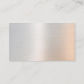 Carte De Visite Attorney at Law Brushed Metal (Dos)