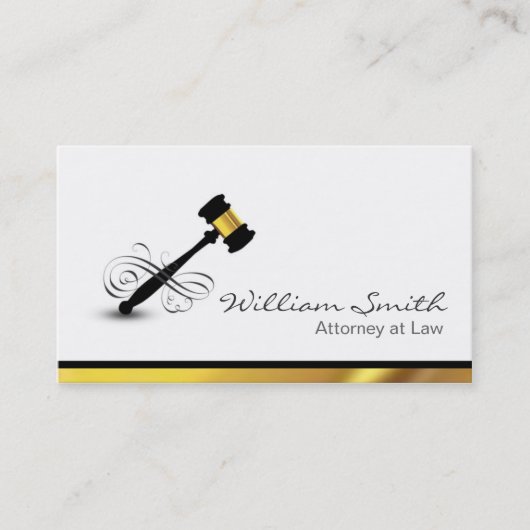 Carte De Visite Attorney at Law/Lawyer (Devant)