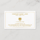 Carte De Visite Attorney At Law-Simple Custom Logo (Dos)