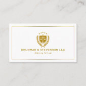 Carte De Visite Attorney At Law-Simple Custom Logo (Devant)