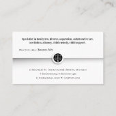 Carte De Visite ATTORNEY | Barèmes juridiques de la justice (Dos)