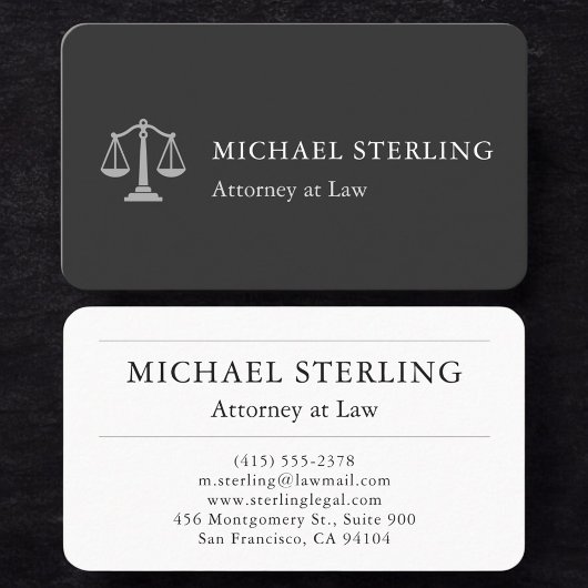 Carte De Visite Attorney Lawyer