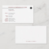 Carte De Visite Attorney | professionnel (Devant / Derrière)