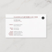 Carte De Visite Attorney | professionnel (Devant)